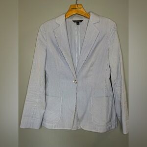 Vintage Brooks Brothers Striped Light Blue Blazer size 6